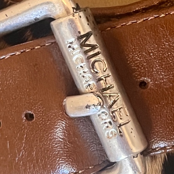 Michael Kors Vero Cuoio Heels Animal Print Suede Size 6 - Picture 11 of 15